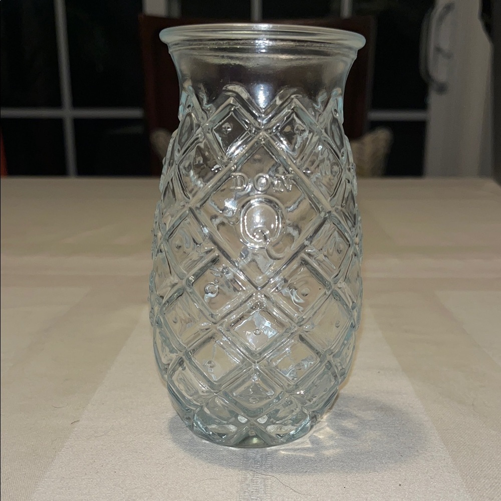Don Q Elegant  Pineapple-Shaped Clear Glass
